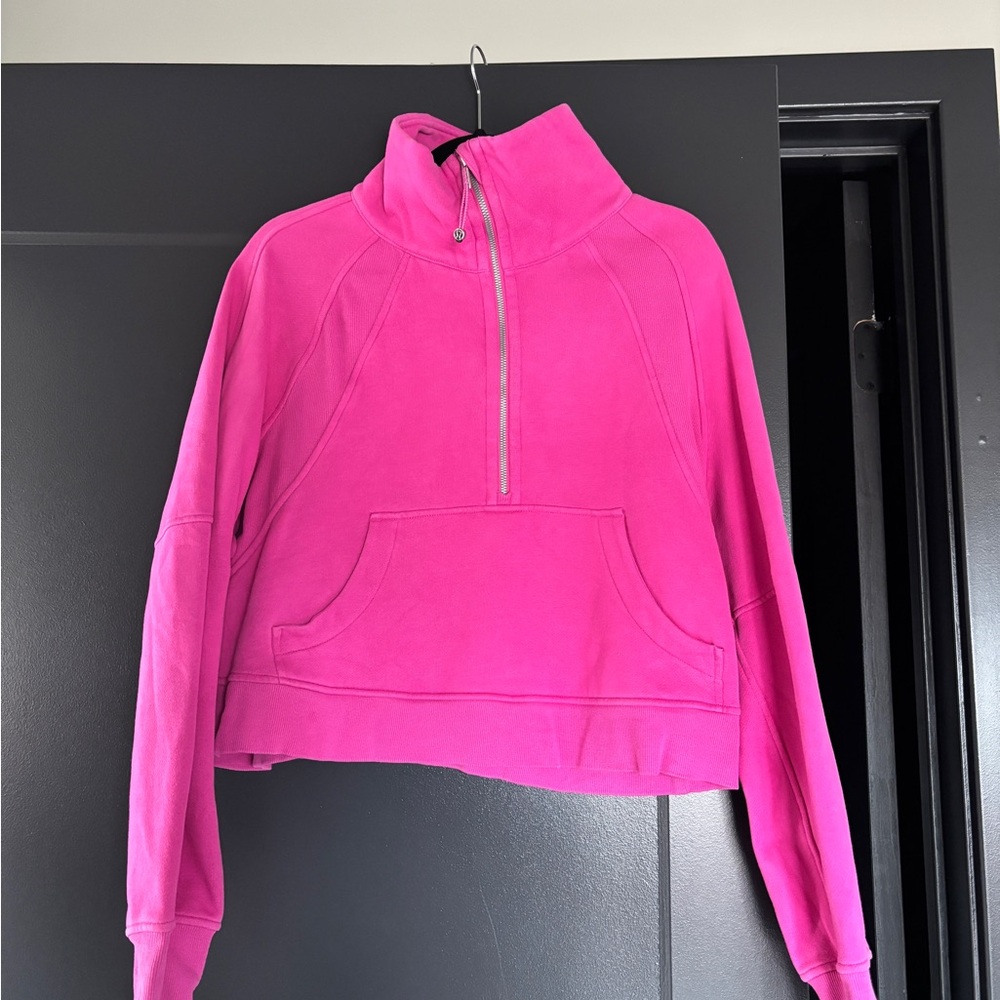 lululemon athletica Scuba Oversized Half-Zip Pullover in Bright Pink